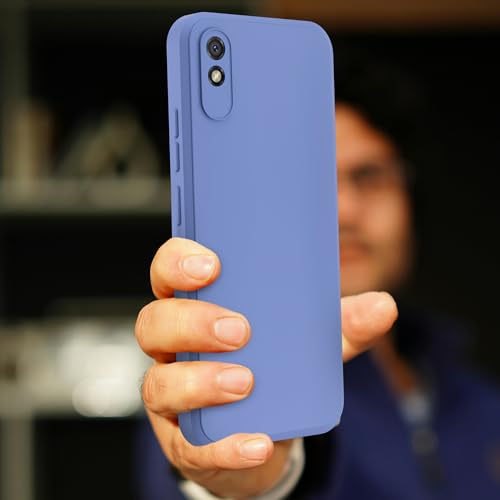Image of A rtistque Back Cover Case for Redmi 9A / 9A Sport / 9I / 9I Sport 4G | Premium Blue Matte Cover | Camera Protection | Shockproof TPU | Slim Stylish Design | Redmi 9A Back Cover