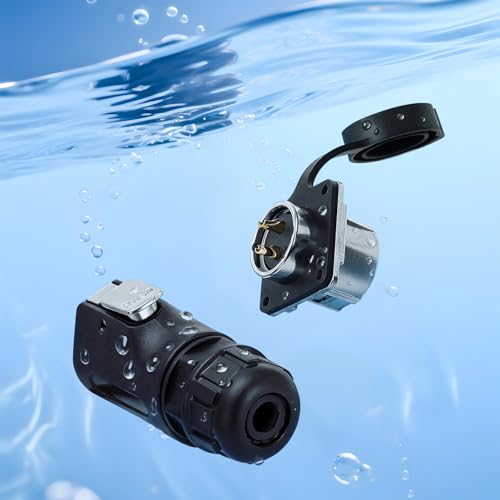 Conector industrial circular impermeable LP20 2 Pin miniatura 4