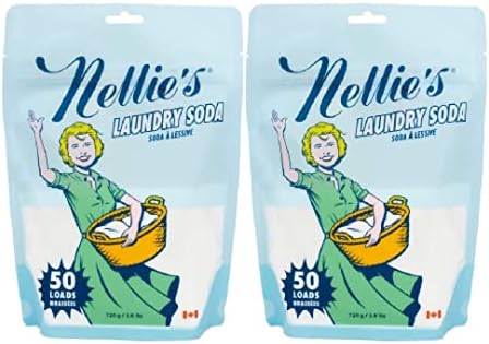 Nellie's Laundry Detergent Soda, 50 Load Bag (Pack of 2)