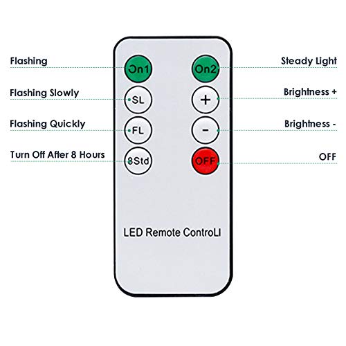 Clanmacy 30x candele LED Candele natalizie