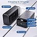 PDBEST 60000mAh Power Bank 22,5W Powerbank PD USB-C Schnellladefunktion Externe Akku mit 4 Ausgänge und 3 Eingänge, kompatibel mit Smartphone, Tablets, Tablet usw Black