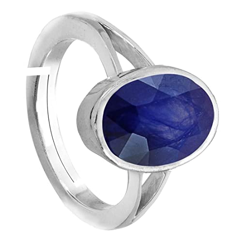 Bague saphir bleu authentique non traitée en argent le cadeau idéal