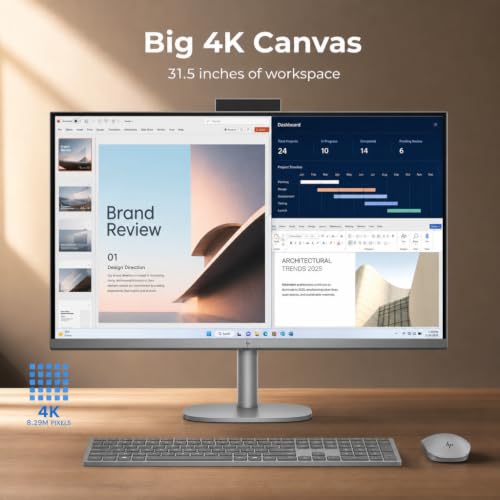 Image of HP OmniStudio X All-in-One Desktop Computer GeForce RTX 4050 31.5 inch 4K UHD Display Intel Core Ultra 7 155H Win 11 Pro (4TB SSD|96G RAM|RTX4050)