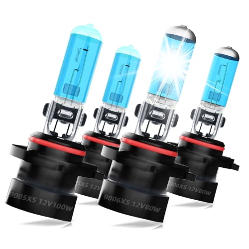 SPBRTBUB headlight bulbs Compatible With Jeep Grand Cherokee 1999-2004 halogen Headlight Bulbs,9005XS High Beam & 9006XS Low Beam, 4-Pack