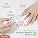 SAGEBIO 8PCS Nail Art Stamper Clear Silicone Nails Stamping Jelly with Scraper Transparent Visible Body DIY Manicure Nail Art Tool R