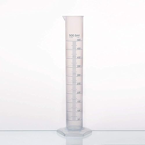 Miniatura 10 de Labvida LVF004 - Juego de cilindros medidores de plástico, 2 tamaños vol.16.9fl oz, material PP con graduación impresa azul, LVF004