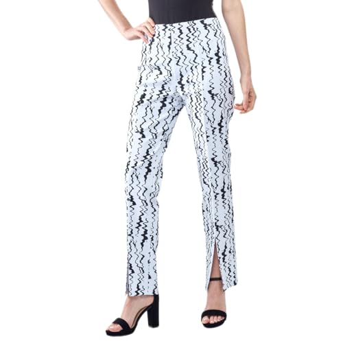 Lena Gabrielle Women’s Printed Skinny Vented Techno Pant