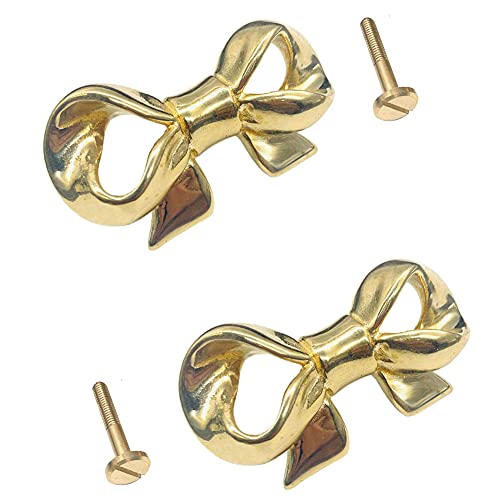 SUNCN 真鍮ゴールドキャビネット引き出しプル ホームキッチン食器棚ドレッサーワードローブノブ 2個