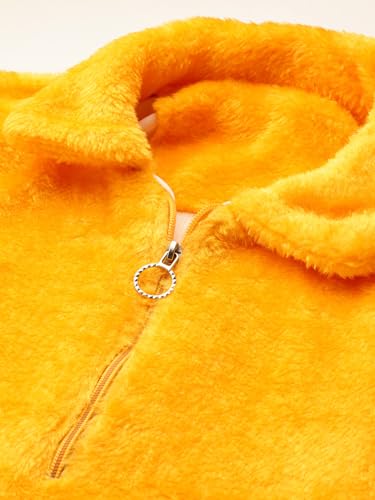 Image of Aarika Womens Winter Wear White-Pink Colour Solid Fur Sweat Shirt