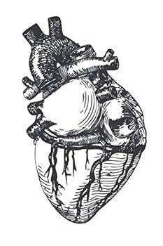 Notebook: Anatomical Heart with HIDDEN Secret Message- Lined White Journal - 120 Pages - 6'' X 9''