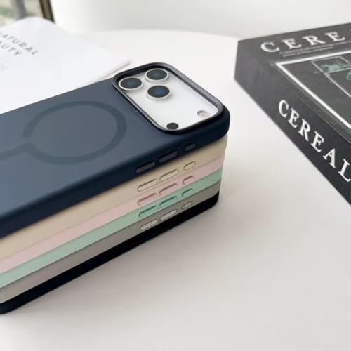 Coque iPhone 17 Pro Max rose en silicone liquide à induction