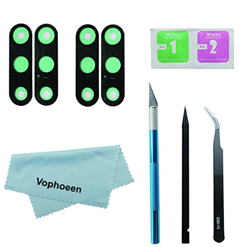 2pcs OEM Original Rear Back Camera Glass Lens Replacement for Samsung Galaxy Note 10 and Note 10 Plus with Adhesive Preinstalled + Repair Toolkit Set