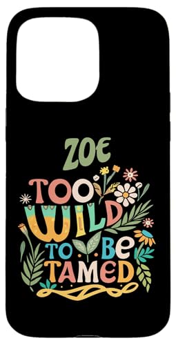 ZOE Name Cute Retro Girls Wildflower ZOE Name X}zP[X iPhone 15 Pro Max p