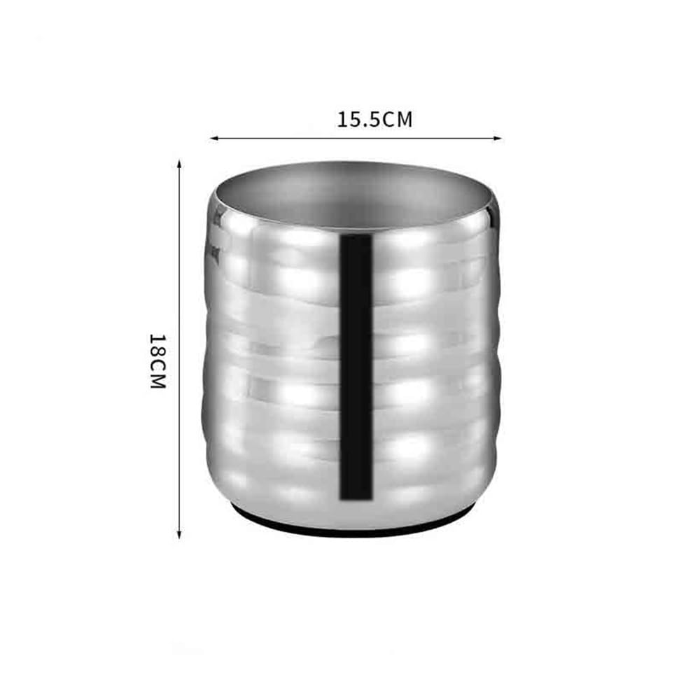 Hochwertiger Edelstahl-Eiskübel – verdickte Champagner- und Bieraufbewahrung, perfekt für Partys und Unterhaltung, elegantes Silber-Finish und stilvolles Design