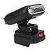 Portable Battery Powered Space Heater, 90 Degree Flip Design, Dual Temperature Settings, 2 USB Ports, Compatible with BL1830 BL1850 BL1840 BL1845 BL1815 BL1820 BL1860B