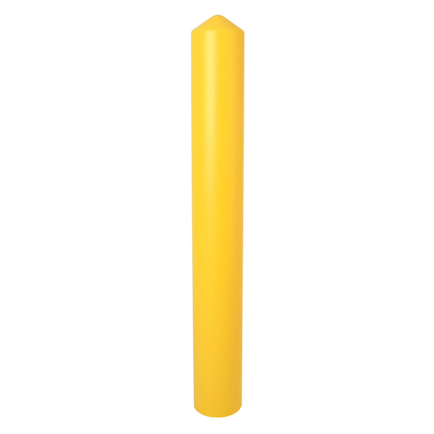 Eagle 1737 HDPE 8" Smooth/Bollard Post Sleeve, Yellow, 8 7/8" Inside,9 3/8" Outside 57" Height