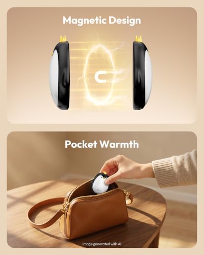 Gaiatop 2-Pack Magnetic Rechargeable Hand Warmers, Penguin - image 5