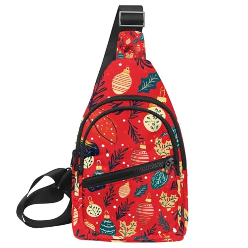 Mochila cruzada de bolas de Navidad ligera para hombres y mujeres activos
