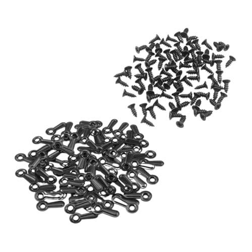 Image of 100pcs Photo Frame Clips Kit with Screws Hanging Hardware for Pictures Artwork and Frames for Easy Installation and Enhanced Stability