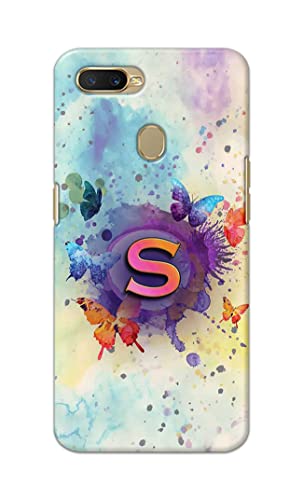 Image of PRINTFIDAA� Printed Hard Back Cover Case for Oppo A7 | Oppo A5s | Oppo A12 | Oppo A11k | Oppo A12s Back Cover (Alphabet S) -2808