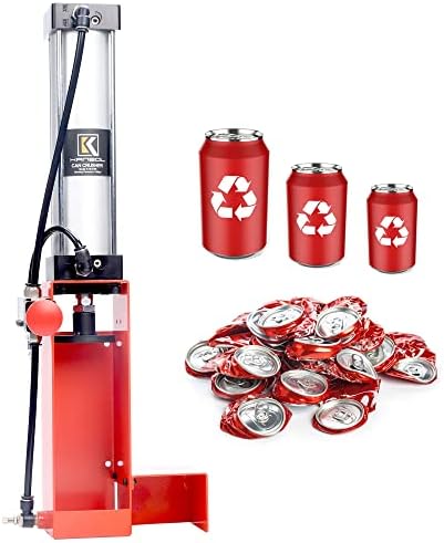 Pneumatic can crusher for recycling 12 Oz. and 16 Oz. Soda Beer Can Crusher Smasher Wall Mounted for Aluminum Cans
