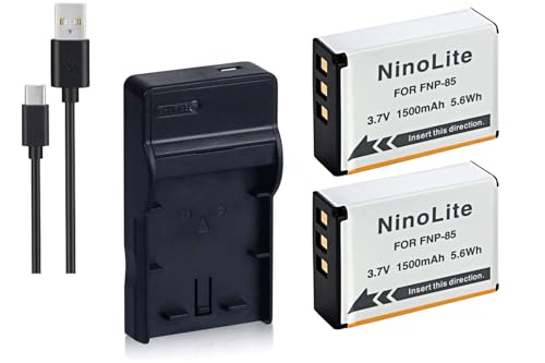 NinoLite 4_Zbg Fuji NP-85 ݊ obe[ 2 +USB^ [d +COpvO dc122np85fujix2_t.k.gai