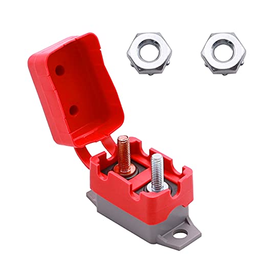 smseace 15 Amp Automatic Reset Circuit Breaker Plastic rustproof housing uses for Trucks Buses Electric Cars car Engines Battery Chargers Cover Bolt Circuit Breaker D-013-15A