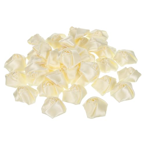 PATIKIL 1.6" Satin Ribbon Roses