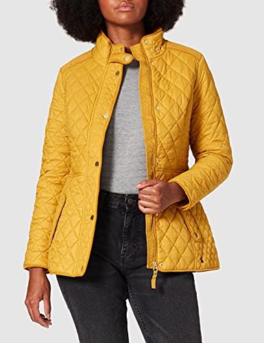 Joules Women's Quilted Coat, Caramel 