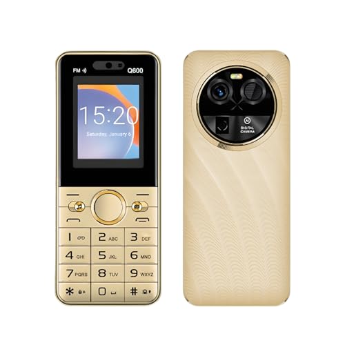 QrZrQ Téléphone Portable Senior Débloqué avec Grosses Touches, GSM Double SIM Telephone Portable Senior Basique pour Personnes Agées avec Batterie 1800mAh, Son...
