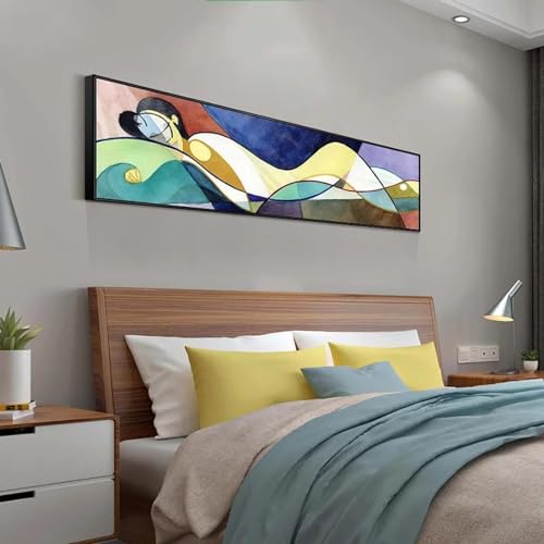 Peinture La Belle au bois dormant : une grande toile zen pour décorer votre salon