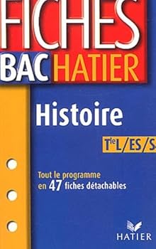 Paperback Fiches bac : Histoire, terminales L - ES - S [French] Book