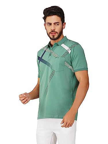 Image of PRORIDERS Half Sleeve Cotton Lycra Regular Fit Men's Polo with Snap Button and Pocket for Casual wear T-Shirt