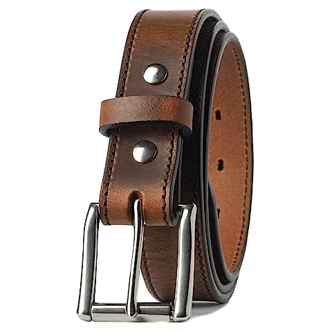 Made in USA - Full Grain Leather Belt For Men | The Icon | 1 1/4" Men's Leather Belt Cover