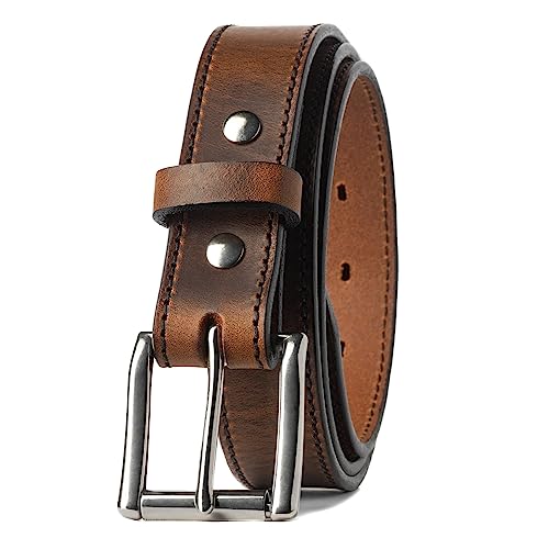 Made in USA - Full Grain Leather Belt For Men | The Icon | 1 1/4' Men's Leather Belt