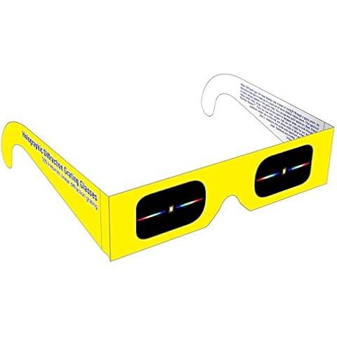 Rainbow Symphony Diffraction Grating Glasses - Linear 500 Line/millimeters, Package of 25 Cover