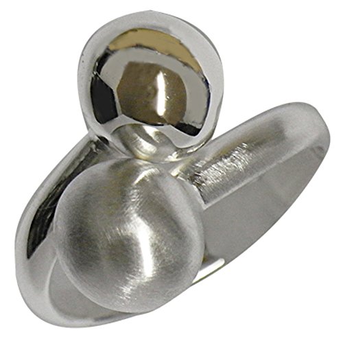 Anillo de plata mate 925 Chic-Net antialérgico con perla fina duradera para señoras