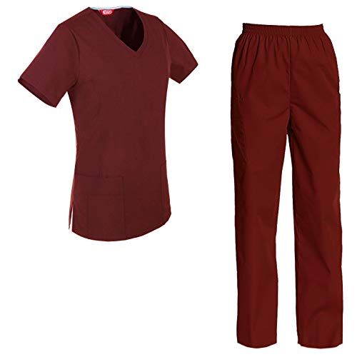TAILOR'S Women's Scrubs Set Scrub Top and Pants Scrubs Set