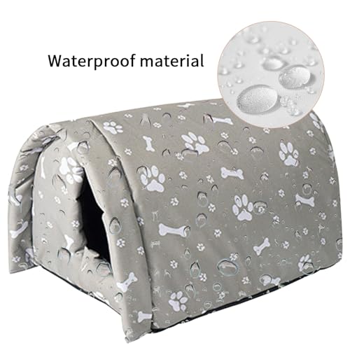 Abri d'extérieur pour chat chaud pour le jardin en hiver - 3
