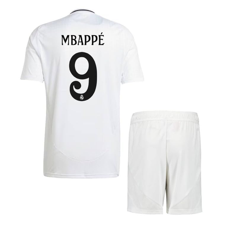 Image of Sports Soccer Official New 2025 Portugal Ronaldo 7 Argent Messi 10 Home Away Kit Jersey Set Football Jersey for Boys with Shorts