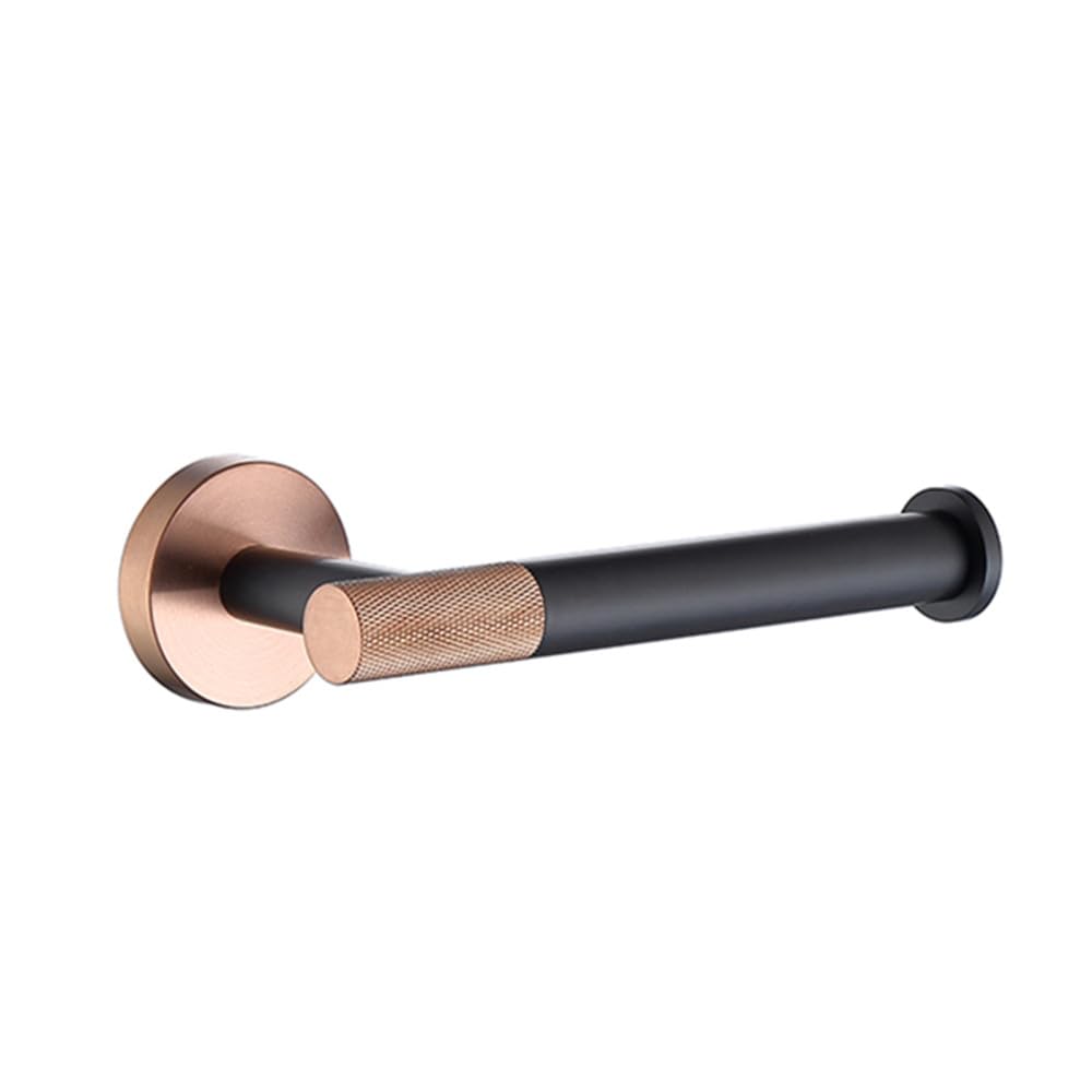 Accesorios de baño Negro Mate de Oro Rosa, Gancho para Albornoz, Soporte para Papel de Cocina, Juego de Barra de Toalla, Soporte de Papel