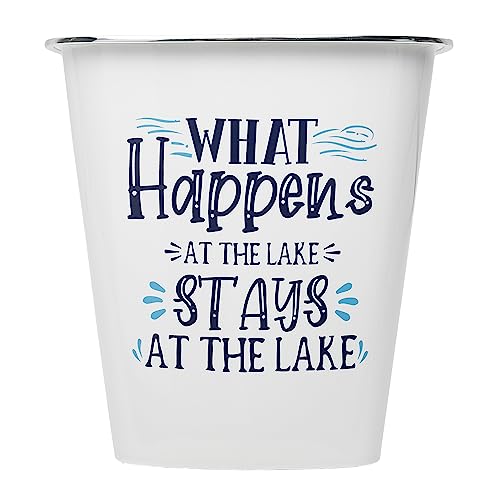 Image of KOLORAE Waste Can 10L (2.6 Gallons) - 3 Pack Trash Garbage Can for Home, Office, Dorm Room Wastebasket (at The Lake)