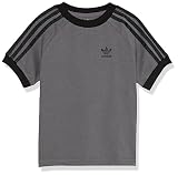 adidas Originals Unisex Kid's Adicolor 3-Stripes T-Shirt, Grey, 4 Years