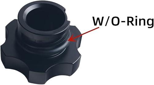 Miniatura 7 de DEWHEL Tapa de llenado de aceite de motor de aluminio color rojo compatible con GM 1992-2018 Número de referencia FC208 FC242 FC219 FC243 FC252