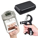 Electronic Grip Strength Tester Set With Adjustable Hand Gripper, Hand Dynamometer, Protection Case – Precision Training for Rehab, Fitness, and Home Gym