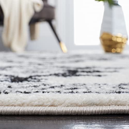 Tapete decorativo SAFAVIEH 8x10 Ivory y Negro miniatura 4