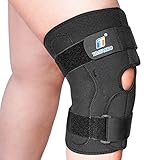 T TIMTAKBO Hinged Knee Brace for Knee Pain Plus Size,Compression Knee Wrap with Side Stabilizers for Protection,Knee Support Men&Women,ACL,Arthritis,Recovery,4XL fit thigh21.75-25