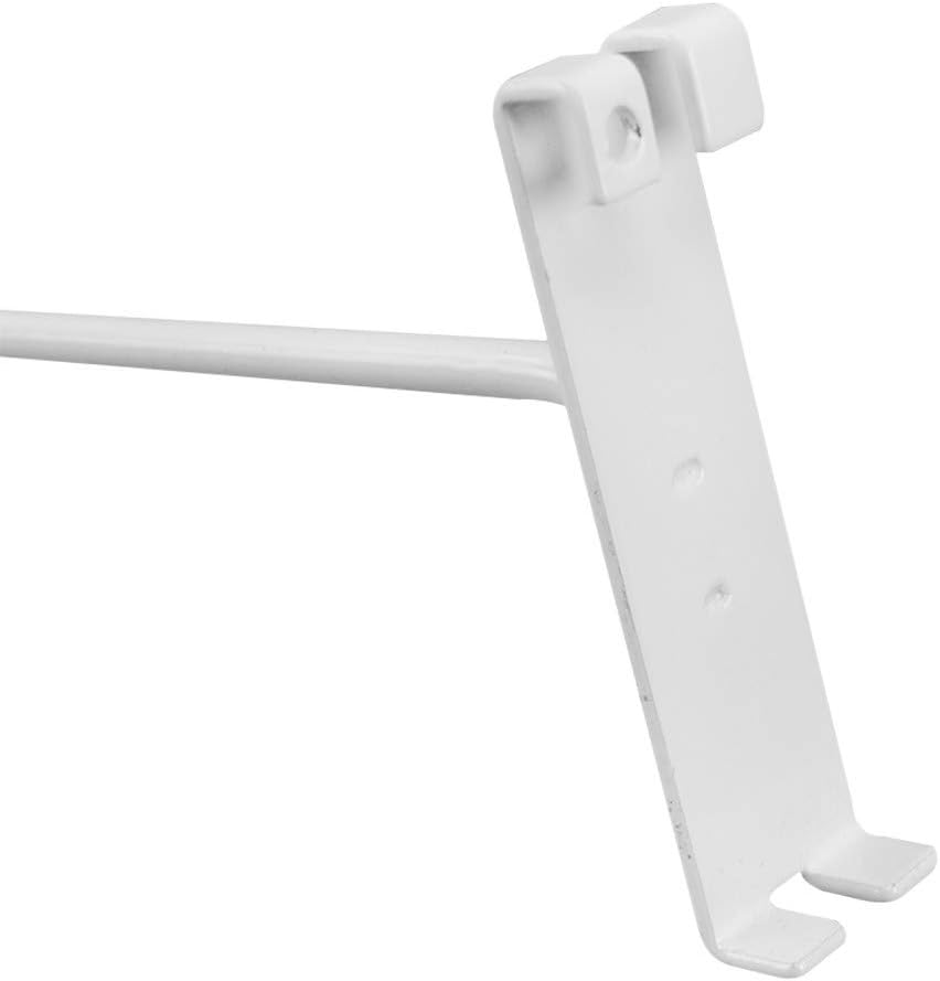 White 4" Long GridWall Wire Metal Hooks Display Grid Panel Hanger Retail Set 50 PC