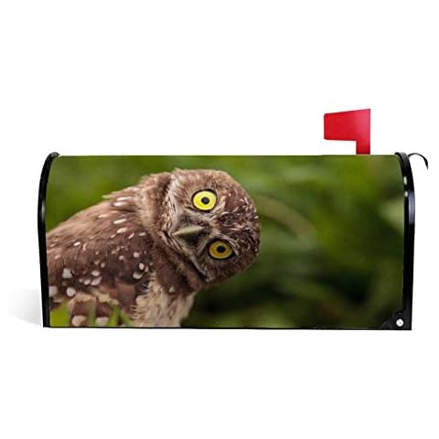 Mailbox Covers Magnetic,Funny Owl Letter Post Box Wraps Cover for Outdoor Garden Yard Decorations Standard Size 18" X 21" Cover