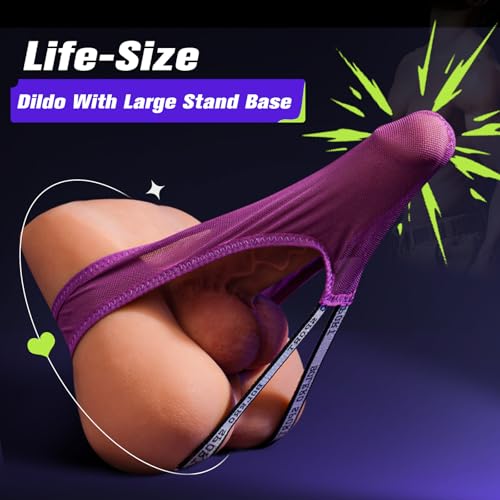 Image of Coocfan Realistic Dildo Sex Doll, 6.9in Silicone Stroker with Suction Cup | 3.8LB Pocket Pussy Male Masturbator Stroker with Dildo Anal Butt, Dual-Purpose Design Works as Realistic Dildo for Women Men
